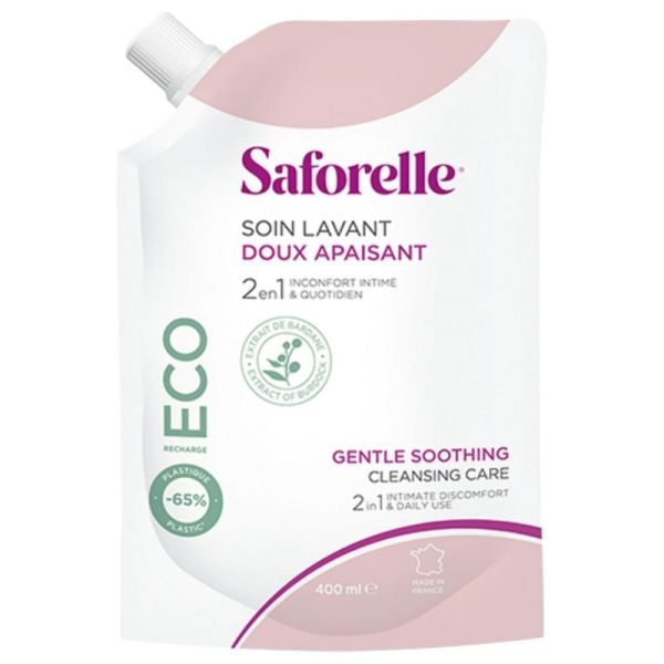 Saforelle soin lavant intime recharge 400ml