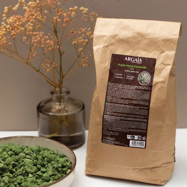 Argaia argile Verte concassée 3Kg