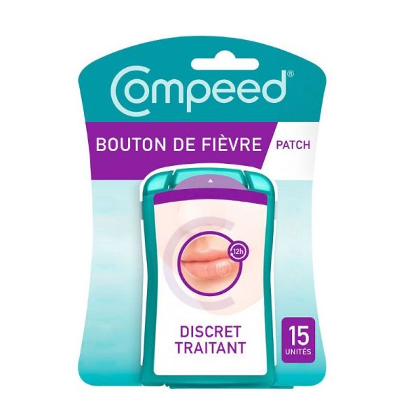 Compeed patch bouton de fièvre invisible jour 15 unités