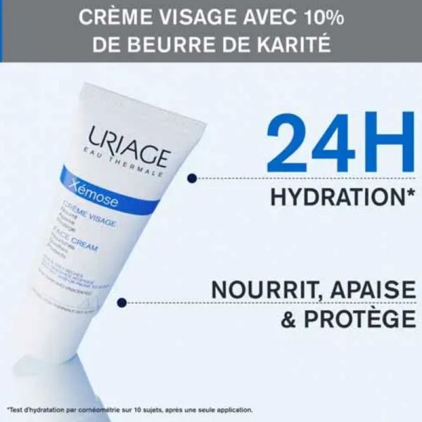 Uriage Xémose C8+ soin visage nourrissant apaisant peaux très sèches 40ml