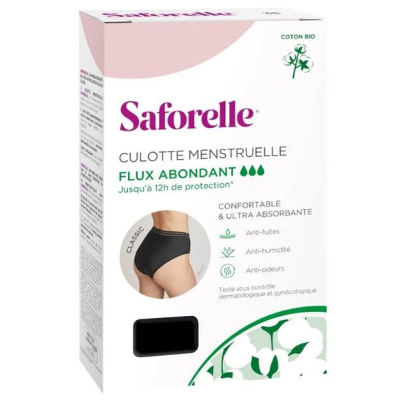 Saforelle Culotte menstruelle flux abondant taille 44