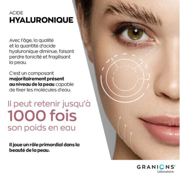 Granions acide hyaluronique 60 gélules végétales