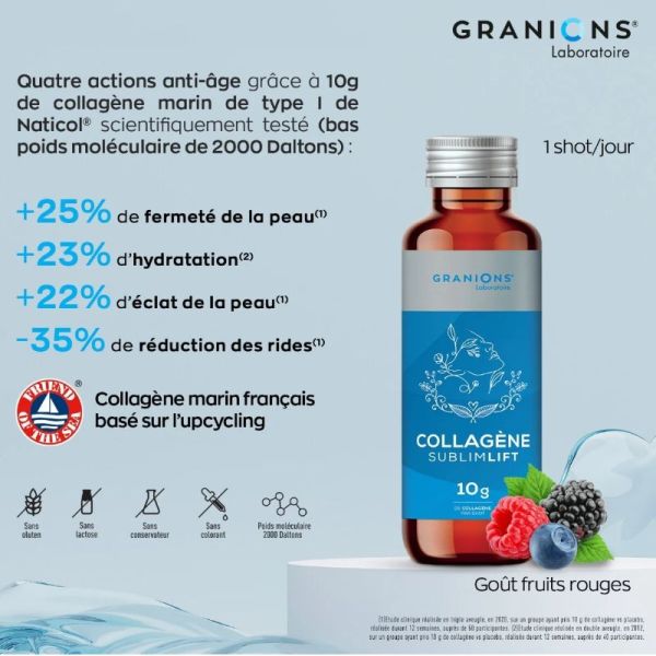 Granions Sublimlift collagène+ anti-âge 10 shots de 50ml