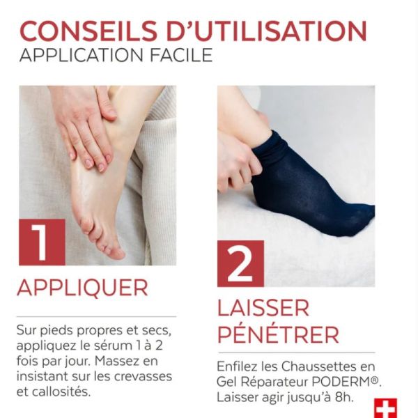 Poderm soin intensif nuit crevasses et callosités 75ml