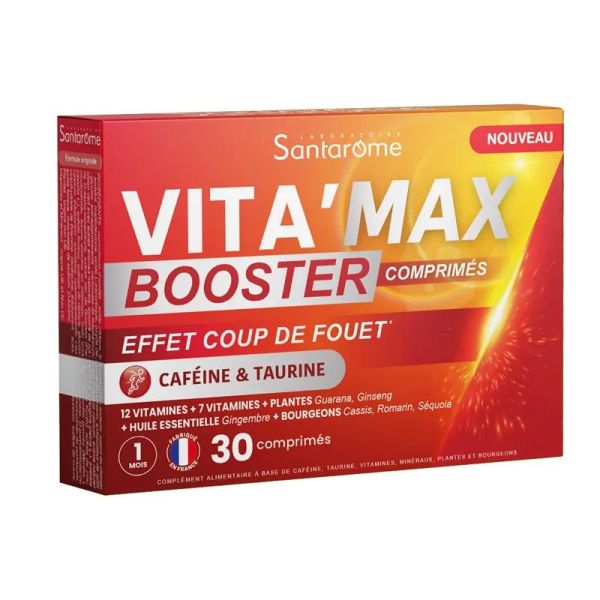Santarome Vita'Max Booster effet coup de fouet 30 comprimés