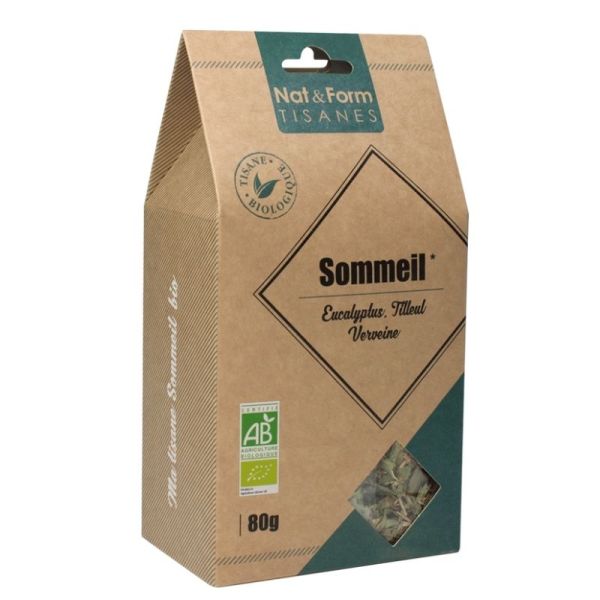 Nat&Form tisane sommeil eucalyptus tilleul verveine 100gr