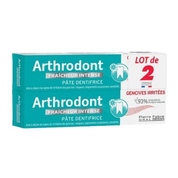 Arthrodont Dentifrice Fraicheur Intense Lot de 2 x 75 ml