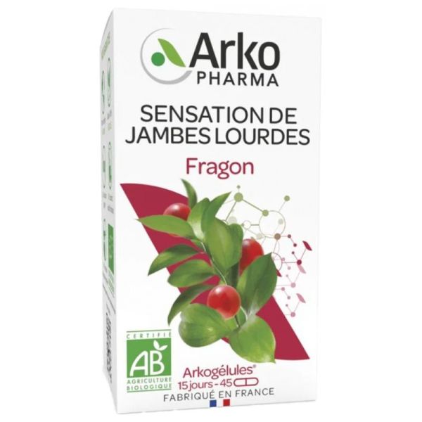 Arkogélules fragon bio 825mg organes souterrains 45 gélules