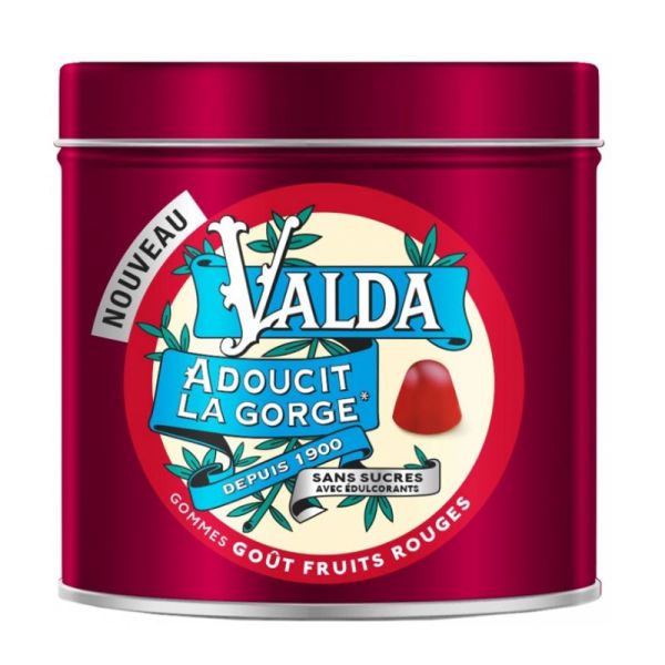Valda Gommes Goût Fruits Rouges 140g