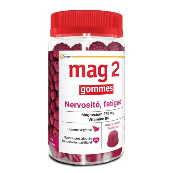 Mag 2 gommes Framboise 45 gommes
