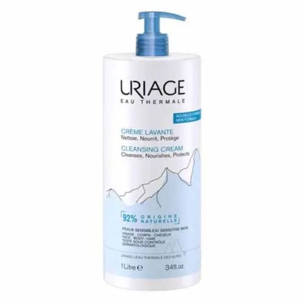 Uriage Eau Thermale crème lavante nettoie, nourrie, protège 1 litre