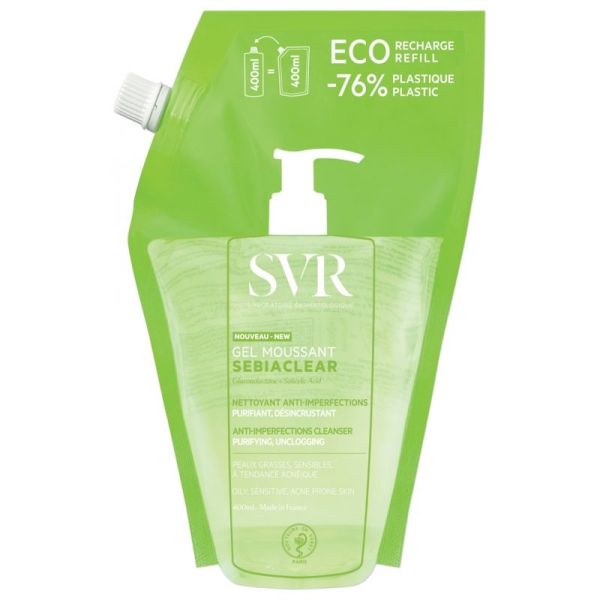 SVR Sebiaclear éco-recharge gel moussant 400ml