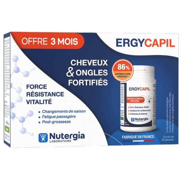 Nutergia Ergycapil - 3 x 90 gélules
