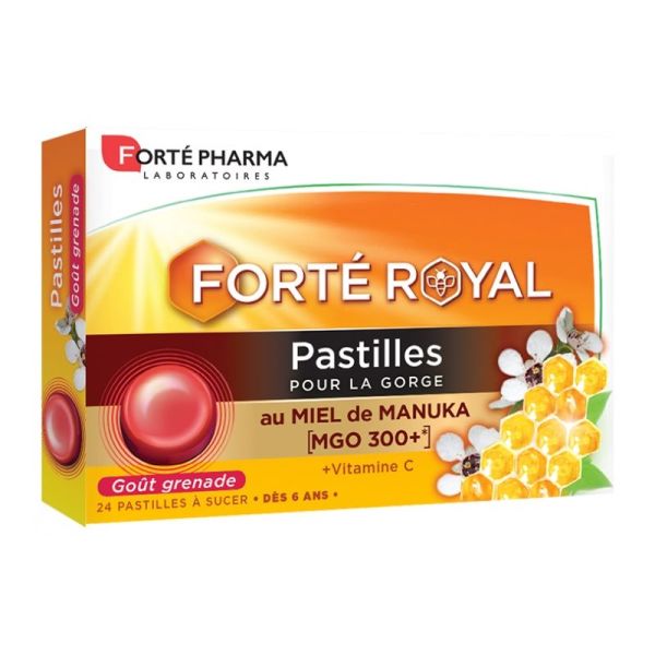 Forté Pharma Pastilles Gorge au Miel de Manuka 24 Pastilles à Sucer