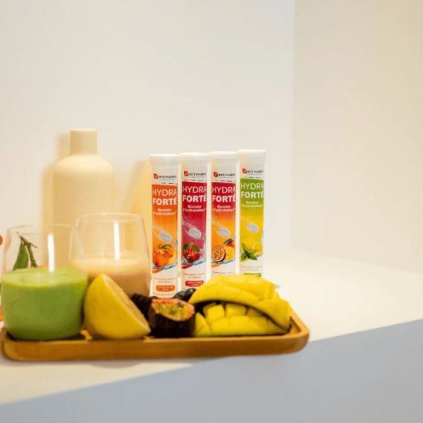Forté Pharma Hydra Forté Booster d'hydratation Pêche 24 comprimés effervescents