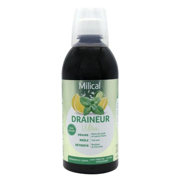 Milical Draineur Menthe Citron 500 ml