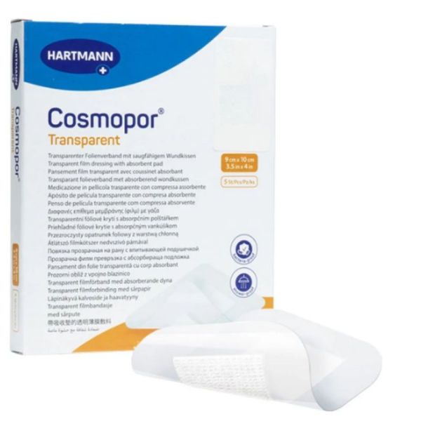 Hartmann Cosmopor Transparent 5 pansements 9 X,10cm