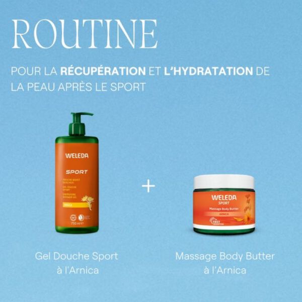 Weleda sport gel douche arnica 750ml