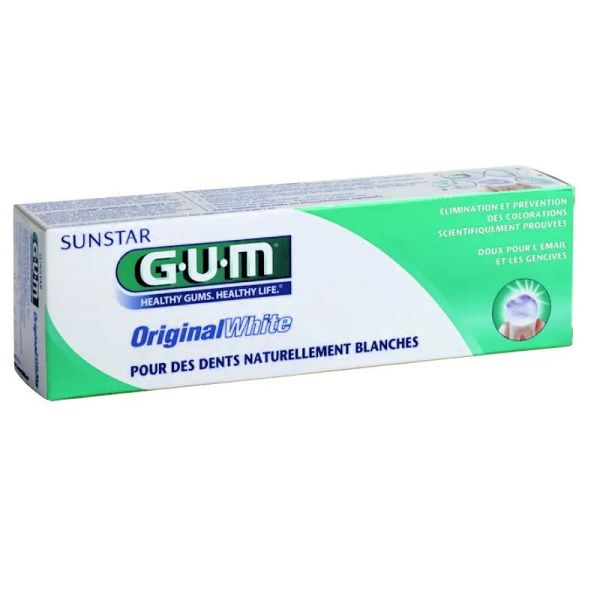 Gum Original white dentifrice blancheur 75ml