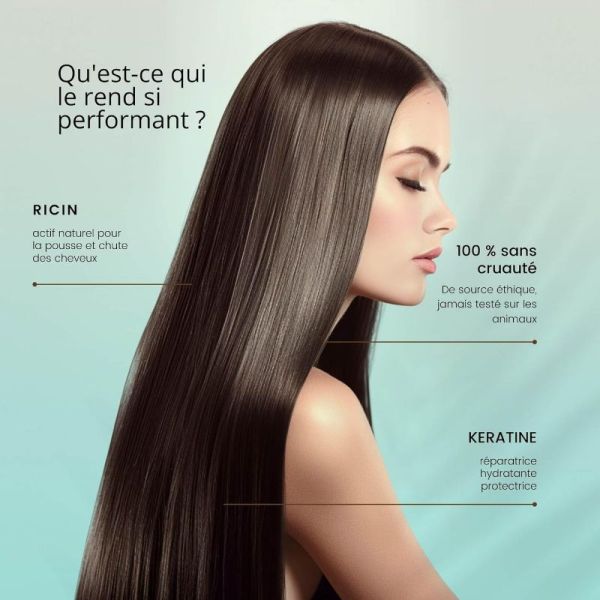 RoseBaie masque Ricin & Kératine pousse & hydratation 500ml