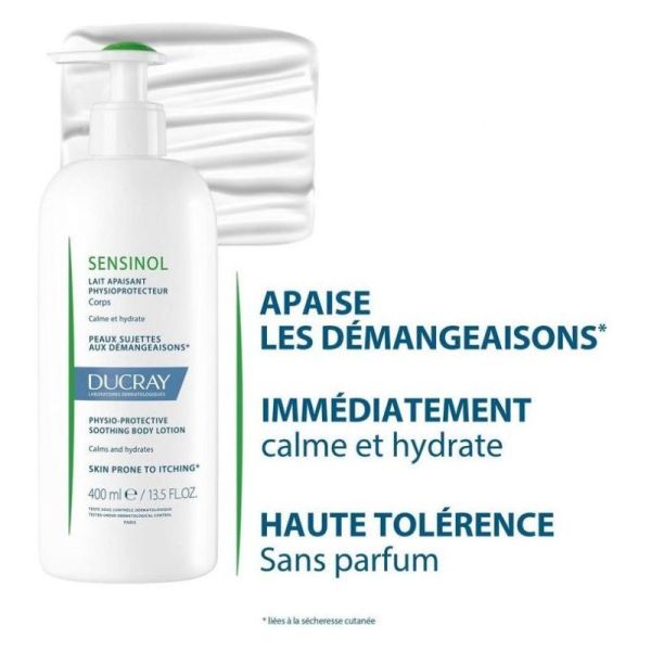 Ducray Sensinol lait apaisant physioprotecteur corps 400ml