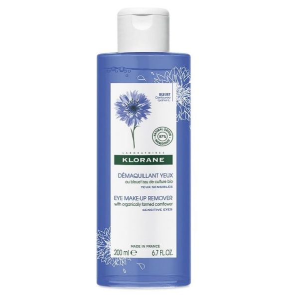 Klorane Bleuet Bio démaquillant waterproof au Bleuet 200ml