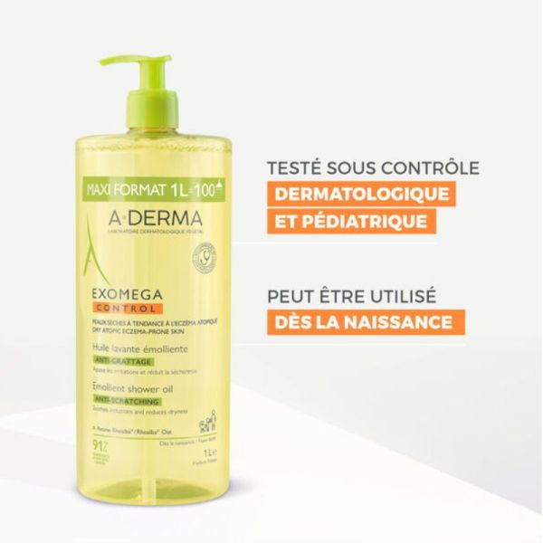 A-Derma Exomega huile lavante émolliente anti-grattage 1 litre