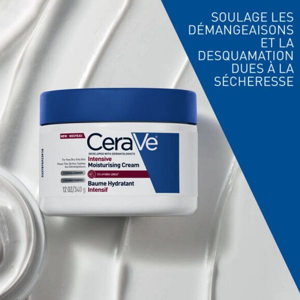 CeraVe baume hydratant Intensif visage et corps peaux sèches 340g