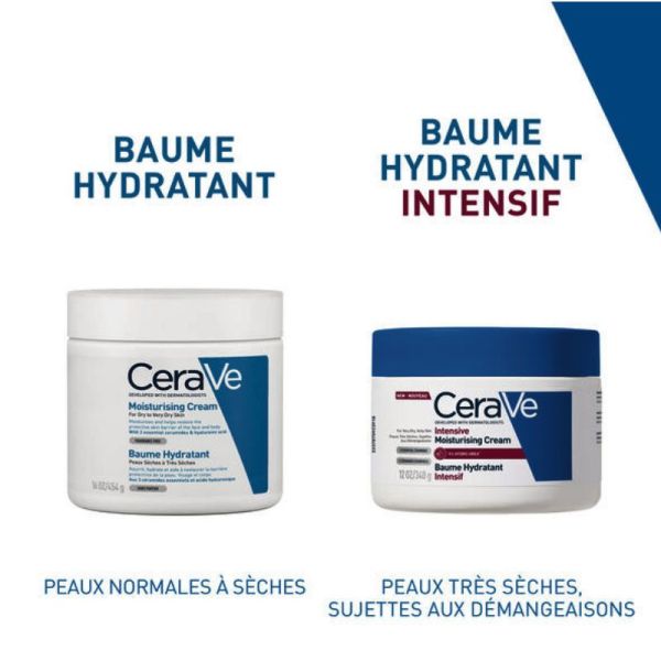 CeraVe baume hydratant Intensif visage et corps peaux sèches 340g