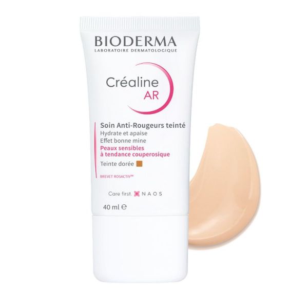 Bioderma Créaline soin anti rougeurs teinte dorée 40ml