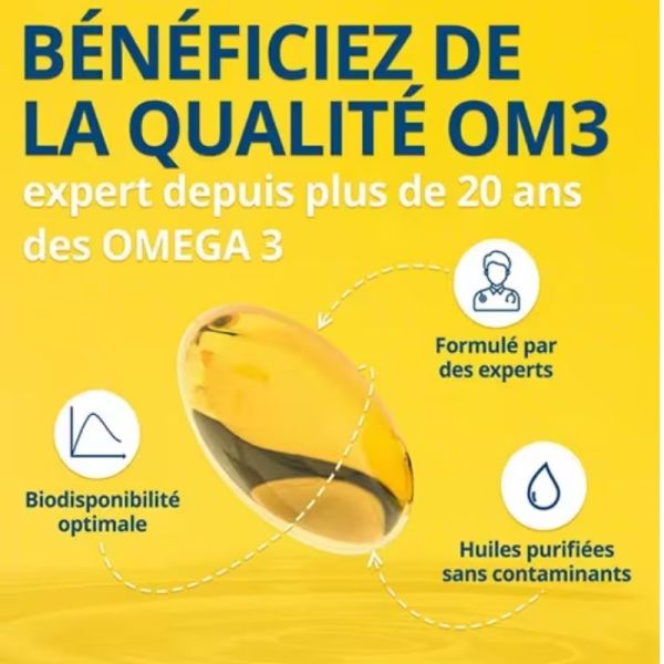 Om3 Huile de poissons sauvages 120 capsules