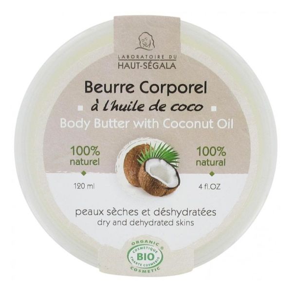 Haut-Ségala Beurre Corporel à l'Huile de Coco Bio 120 ml