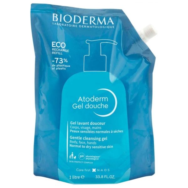Atoderm Eco-recharge gel ultra-douceur peau sensible 1 litre
