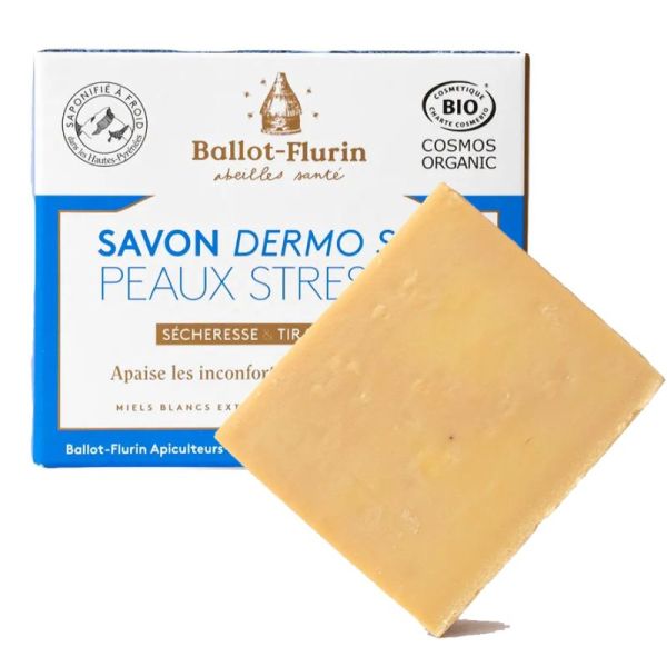 Ballot-Flurin Savon dermo soin bio 100g peaux stressées