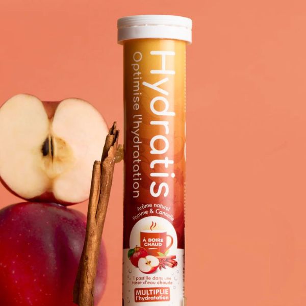 Hydratis arôme pomme cannelle 20 pastilles effervescentes
