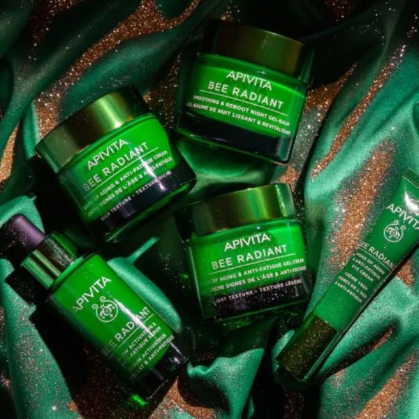Apivita Bee radiant gel-crème anti-âge et anti-fatigue texture légère 50ml