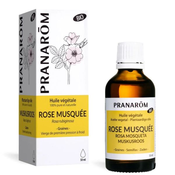 Pranarom huile végétale Bio Rose Musquée 50ml