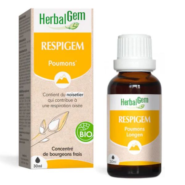 Herbalgem RespiGem complexe poumons Bio 30 ml