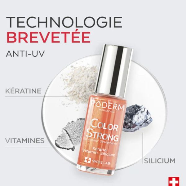 Poderm vernis durcisseur color strong 915 Sunkiss 8ml