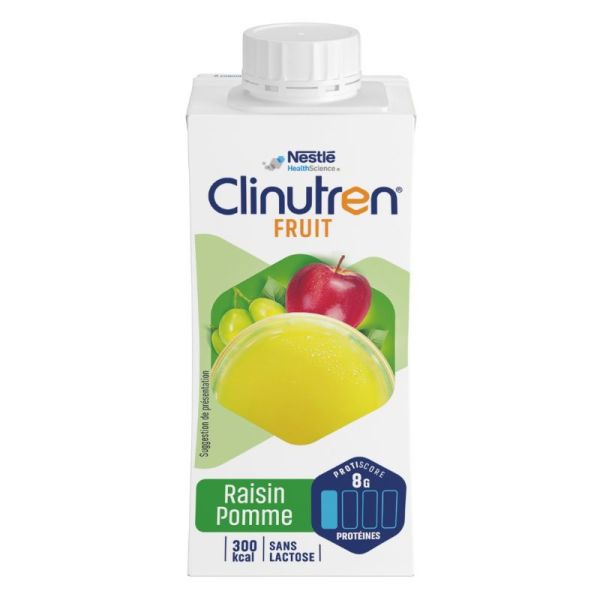 Clinutren fruit Raisin Pomme 4 x 200ml