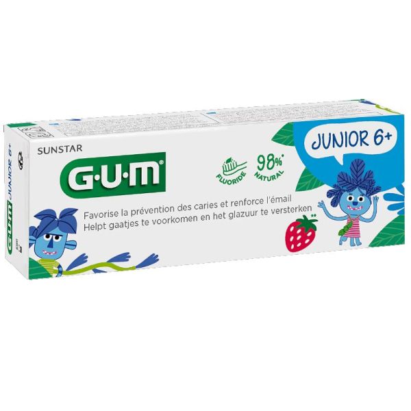 Gum gel dentifrice junior 7-12 ans 50ml