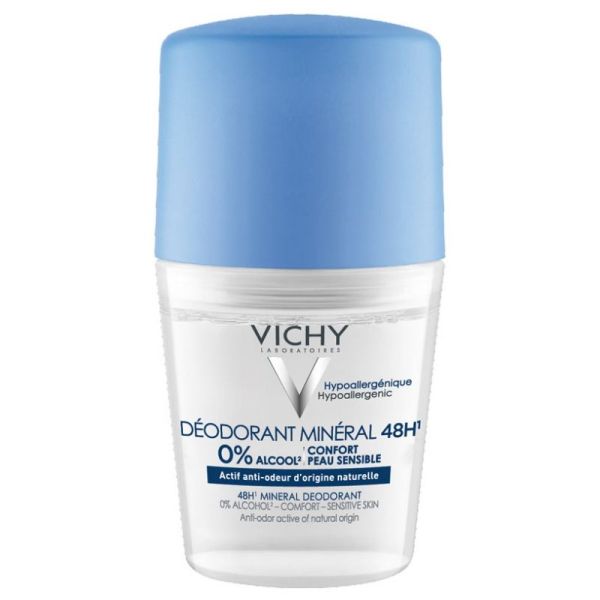 Vichy déodorant minéral 48h roll-on 50 ml