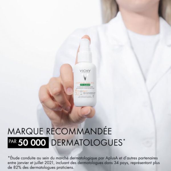 Vichy Capital Soleil uv-clear fluide anti-imperfections SPF50+ 40ml