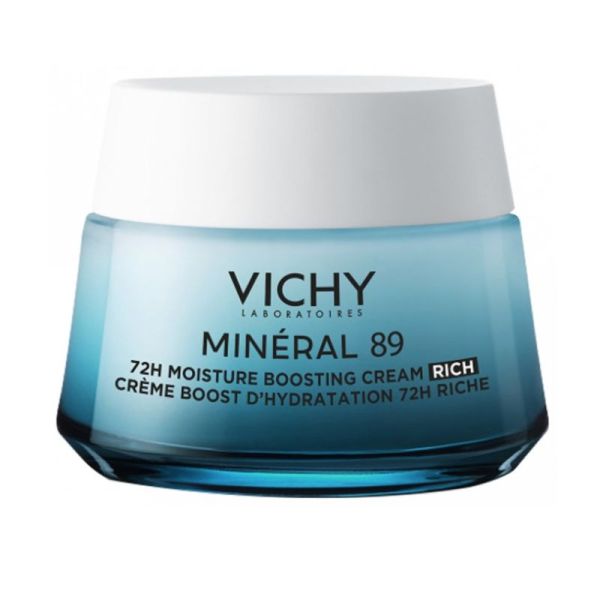 Vichy Mineral 89 crème riche Boost hydratation 72h 50ml