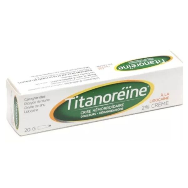 Titanoréïne lidocaine crème hémorroides 20g