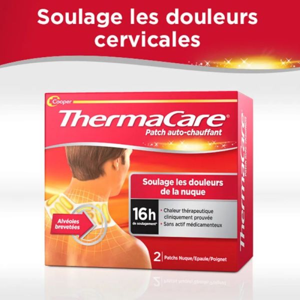 Thermacare patch auto-chauffant cou épaule et poignet 2 patchs