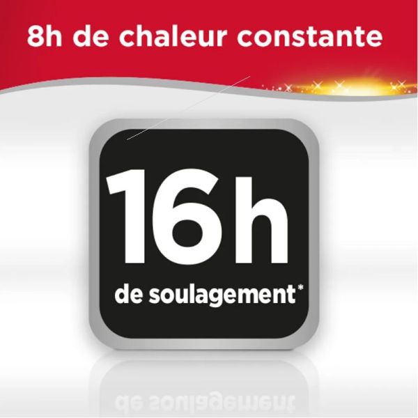 Thermacare patch auto chauffant bas du dos 4 patchs