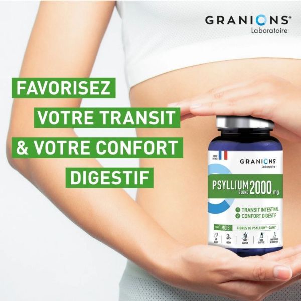 Granions Psyllium blond 2000 mg 60 gélules