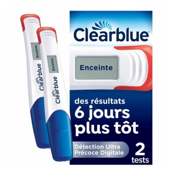 Clearblue test de grossesse Ultra-Précoce Digital 2 Tests digitaux