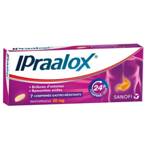 Ipraalox pantoprazole 20mg 7 comprimés